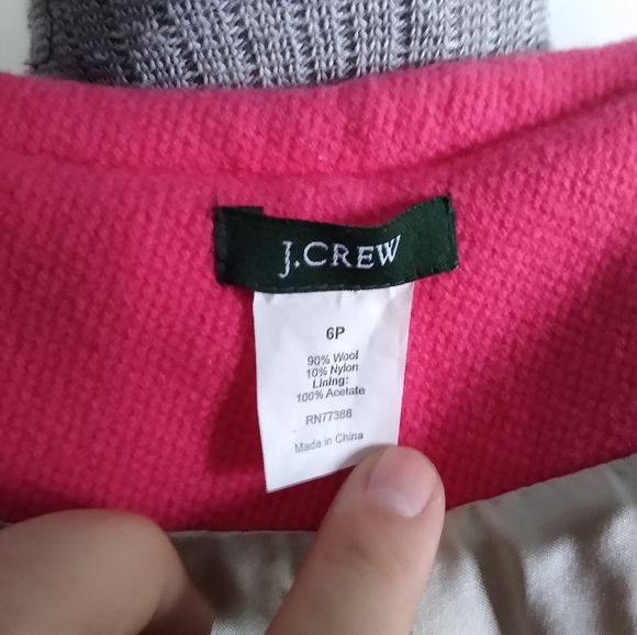 J. CREW Pink and Gold Square Buttons Blazer - Picture 6 of 6